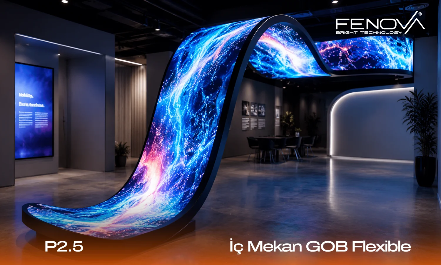 P2.5 GOB Flexible iç mekan LED ekran modeli